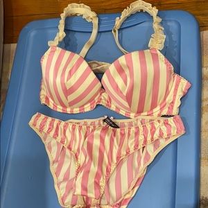 Sexy Little Things  Candy Stripe Bra and Panty set